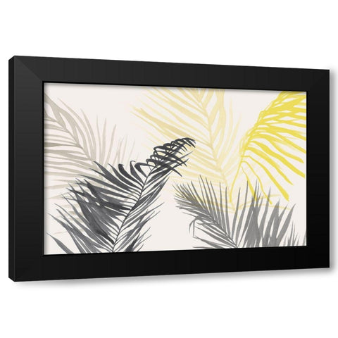 Summer Swaying Palms  Black Modern Wood Framed Art Print by Isabelle Z