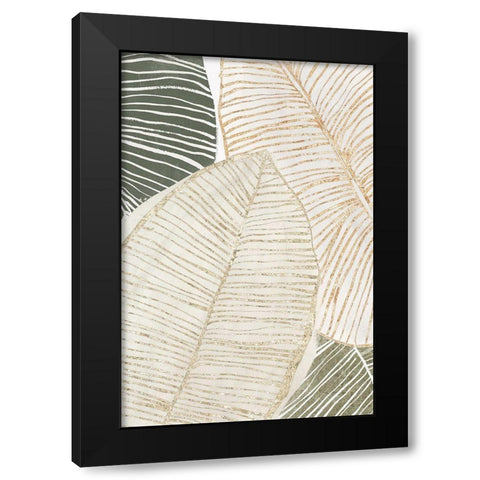 Tropic Breeze II Black Modern Wood Framed Art Print with Double Matting by Isabelle Z