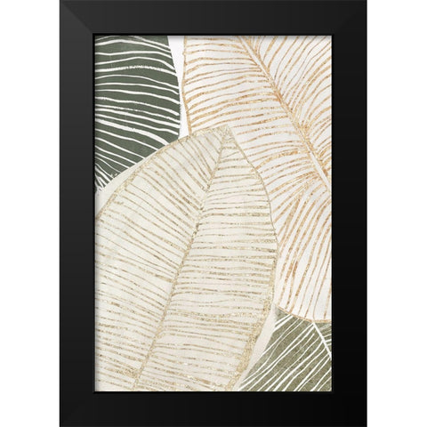 Tropic Breeze II Black Modern Wood Framed Art Print by Isabelle Z