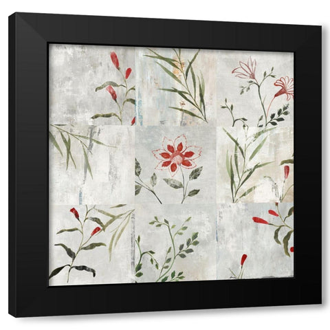 Luster Garden  Black Modern Wood Framed Art Print by Isabelle Z