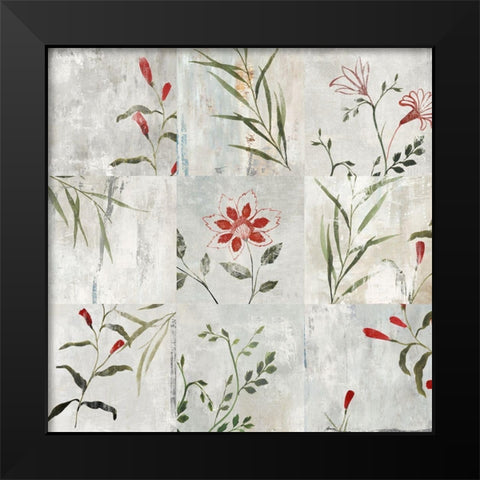 Luster Garden  Black Modern Wood Framed Art Print by Isabelle Z
