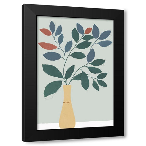 Summer Planter I  Black Modern Wood Framed Art Print by Isabelle Z