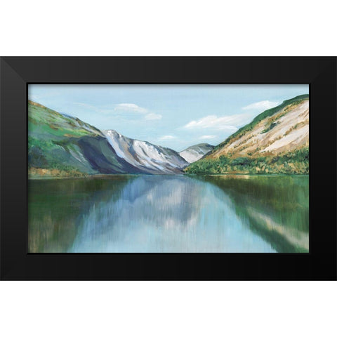 Flourishing Basin Black Modern Wood Framed Art Print by Isabelle Z