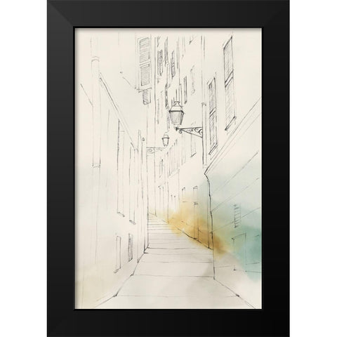 City Sketches III Black Modern Wood Framed Art Print by Isabelle Z