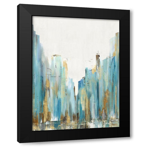 City Rush I  Black Modern Wood Framed Art Print with Double Matting by Isabelle Z
