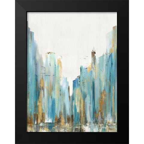 City Rush I  Black Modern Wood Framed Art Print by Isabelle Z