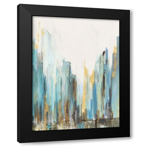 City Rush II  Black Modern Wood Framed Art Print by Isabelle Z