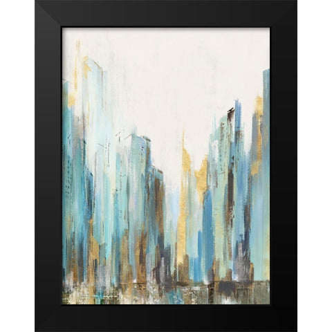 City Rush II  Black Modern Wood Framed Art Print by Isabelle Z