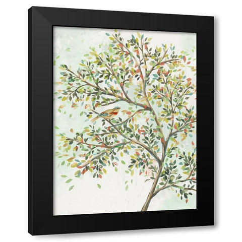 Spring Tree I  Black Modern Wood Framed Art Print with Double Matting by Isabelle Z