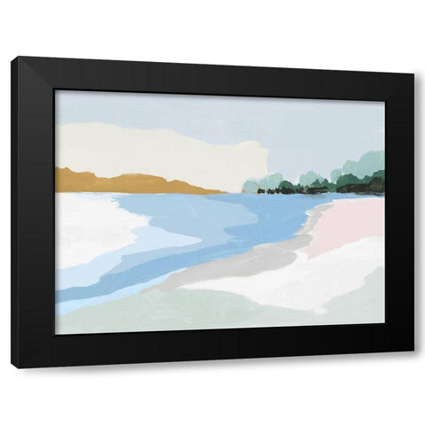 Soft Coastal I  Black Modern Wood Framed Art Print by Isabelle Z