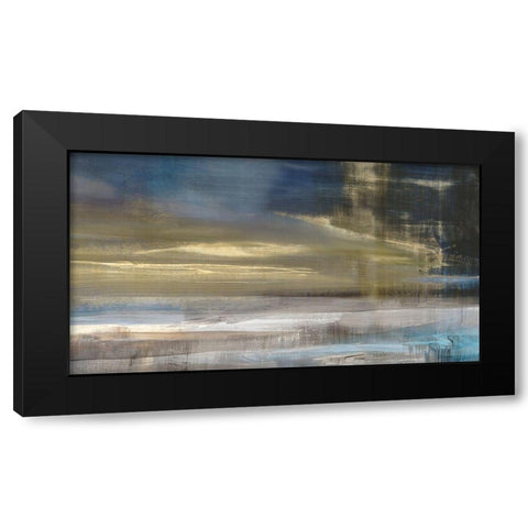 Golden Dawn I  Black Modern Wood Framed Art Print with Double Matting by Isabelle Z