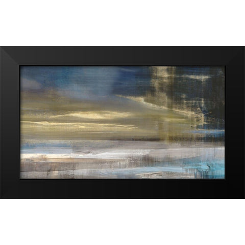 Golden Dawn I  Black Modern Wood Framed Art Print by Isabelle Z