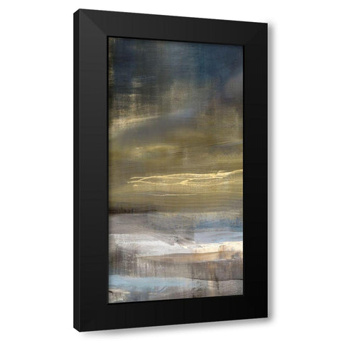 Golden Dawn II Black Modern Wood Framed Art Print with Double Matting by Isabelle Z