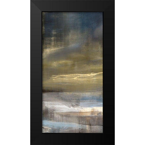 Golden Dawn II Black Modern Wood Framed Art Print by Isabelle Z