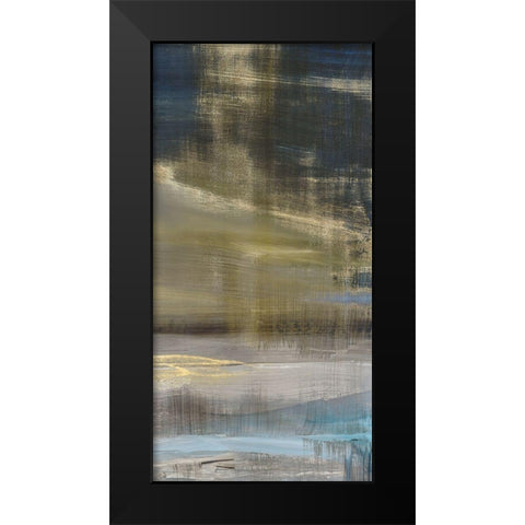 Golden Dawn III Black Modern Wood Framed Art Print by Isabelle Z
