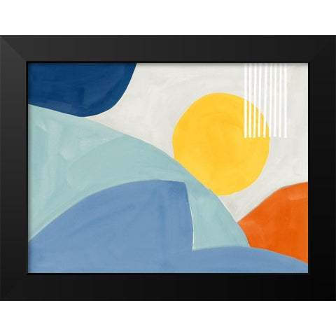 Harmony Earthy II Black Modern Wood Framed Art Print by Isabelle Z