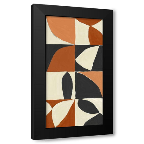 Mayan Pattern I  Black Modern Wood Framed Art Print by Isabelle Z