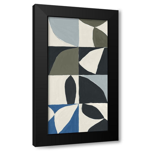 Mayan Pattern I Black Modern Wood Framed Art Print by Isabelle Z
