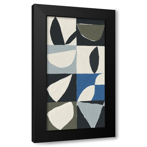 Mayan Pattern II Black Modern Wood Framed Art Print by Isabelle Z