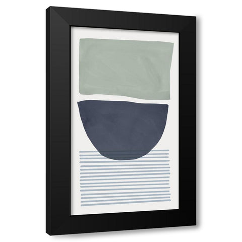 Mullholland Drive I Blue Version Black Modern Wood Framed Art Print by Isabelle Z