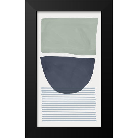 Mullholland Drive I Blue Version Black Modern Wood Framed Art Print by Isabelle Z