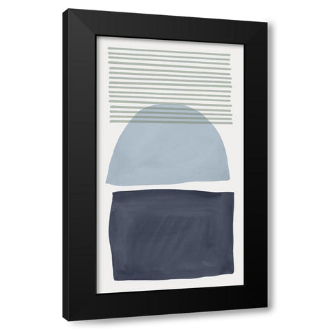 Mullholland Drive II Blue Version Black Modern Wood Framed Art Print by Isabelle Z