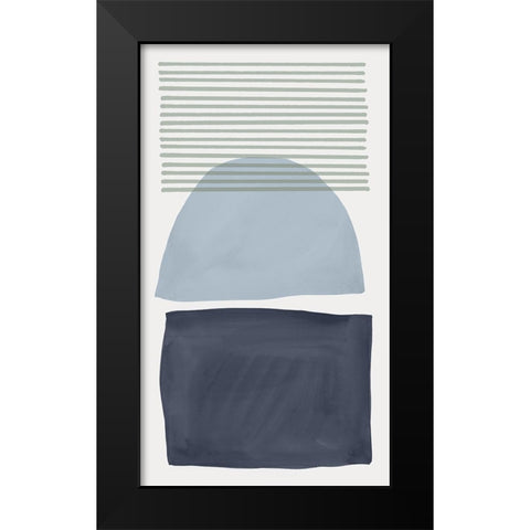 Mullholland Drive II Blue Version Black Modern Wood Framed Art Print by Isabelle Z