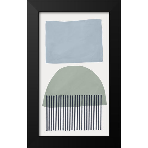 Mullholland Drive III Blue Version Black Modern Wood Framed Art Print by Isabelle Z