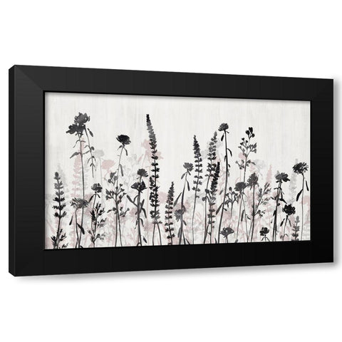 Wildflower Garden  Black Modern Wood Framed Art Print by Isabelle Z