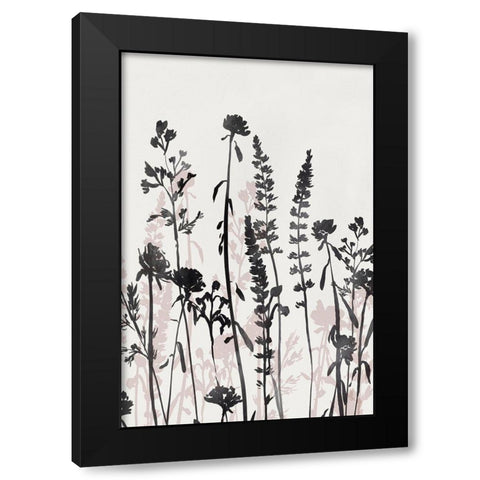 Wildflower Blooming Garden I  Black Modern Wood Framed Art Print with Double Matting by Isabelle Z