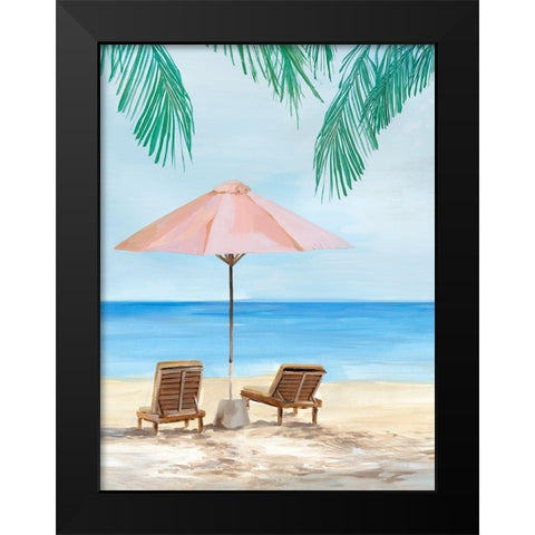 Sunny Beach Days  Black Modern Wood Framed Art Print by Isabelle Z