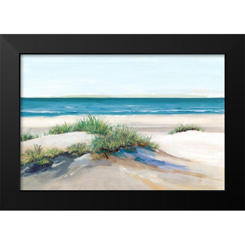 Beach Sand Dune II Black Modern Wood Framed Art Print by Isabelle Z