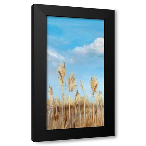 Pampas II Black Modern Wood Framed Art Print with Double Matting by Isabelle Z