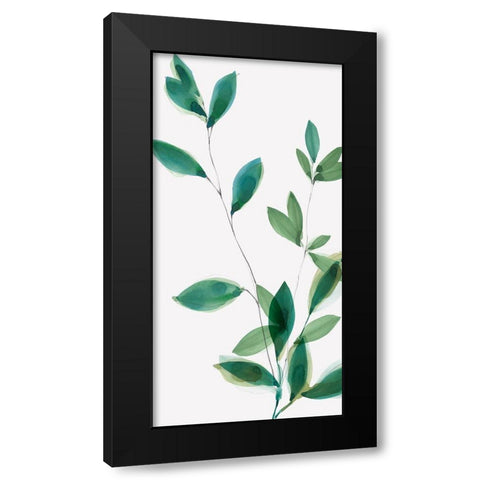 Growing Green I Black Modern Wood Framed Art Print by Isabelle Z
