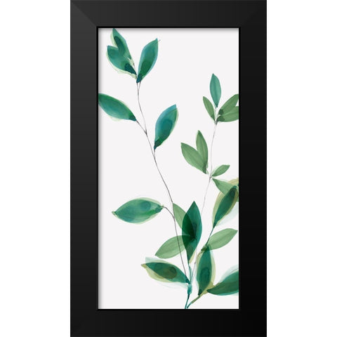 Growing Green I Black Modern Wood Framed Art Print by Isabelle Z