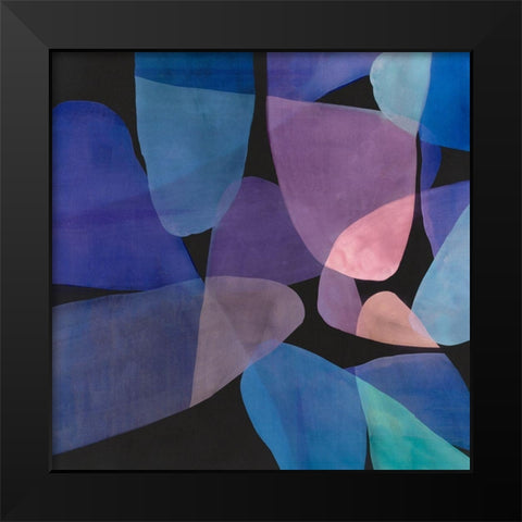 Overlays II Black Modern Wood Framed Art Print by Isabelle Z