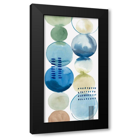 Echoing II  Black Modern Wood Framed Art Print by Isabelle Z