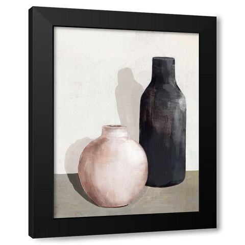 Vases I Black Modern Wood Framed Art Print with Double Matting by Isabelle Z