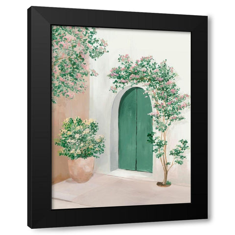 Flowers to Welcome you Home II Black Modern Wood Framed Art Print by Isabelle Z