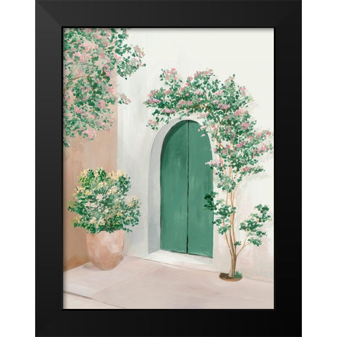 Flowers to Welcome you Home II Black Modern Wood Framed Art Print by Isabelle Z