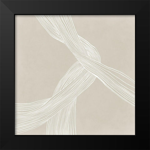 On the Same Wavelengh I Black Modern Wood Framed Art Print by Isabelle Z