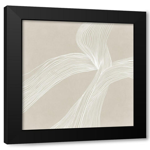 On the Same Wavelengh II Black Modern Wood Framed Art Print with Double Matting by Isabelle Z