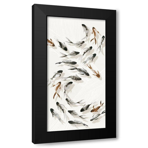 Water Dance II Black Modern Wood Framed Art Print by Isabelle Z