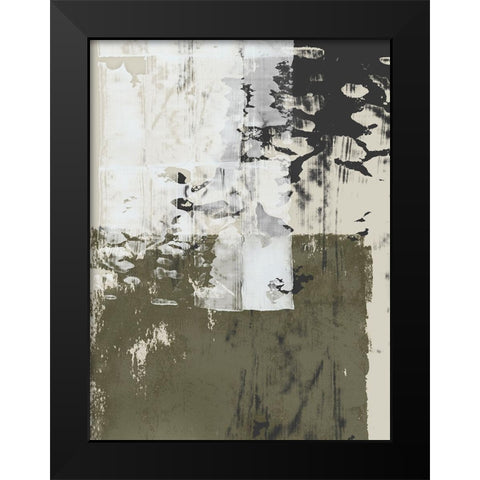 Reflections in Sage II Black Modern Wood Framed Art Print by Isabelle Z