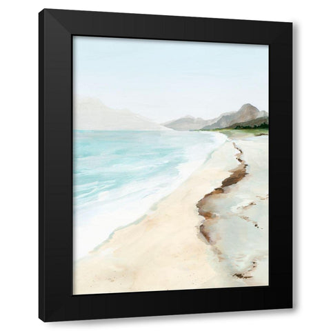 Crash Into Me I Black Modern Wood Framed Art Print by Isabelle Z