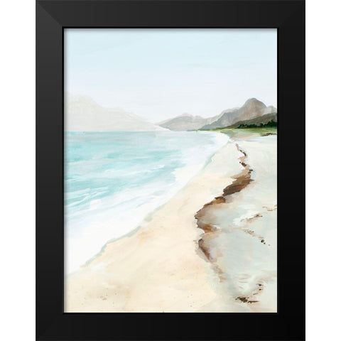 Crash Into Me I Black Modern Wood Framed Art Print by Isabelle Z