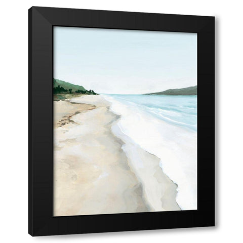 Crash Into Me II Black Modern Wood Framed Art Print by Isabelle Z