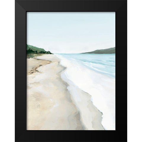 Crash Into Me II Black Modern Wood Framed Art Print by Isabelle Z