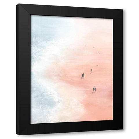 Pink Sand Beaches I Black Modern Wood Framed Art Print with Double Matting by Isabelle Z