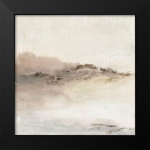Blush Horizon I  Black Modern Wood Framed Art Print by Isabelle Z